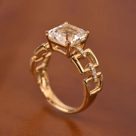 Women's Fashion Retro Wide Surface Hollow Ring