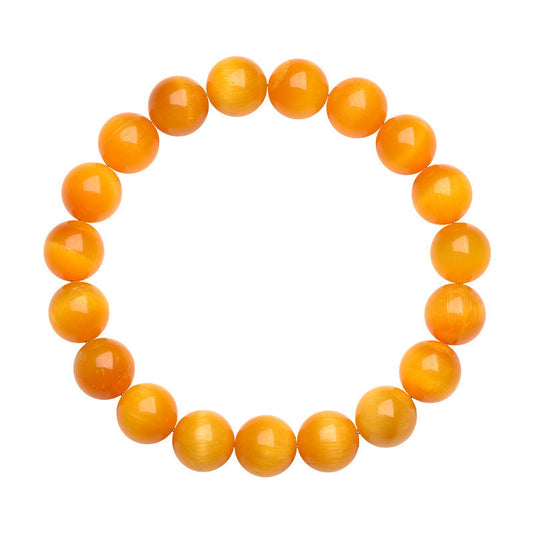 Natural Jadified Golden Tigerite Ball Bracelet
