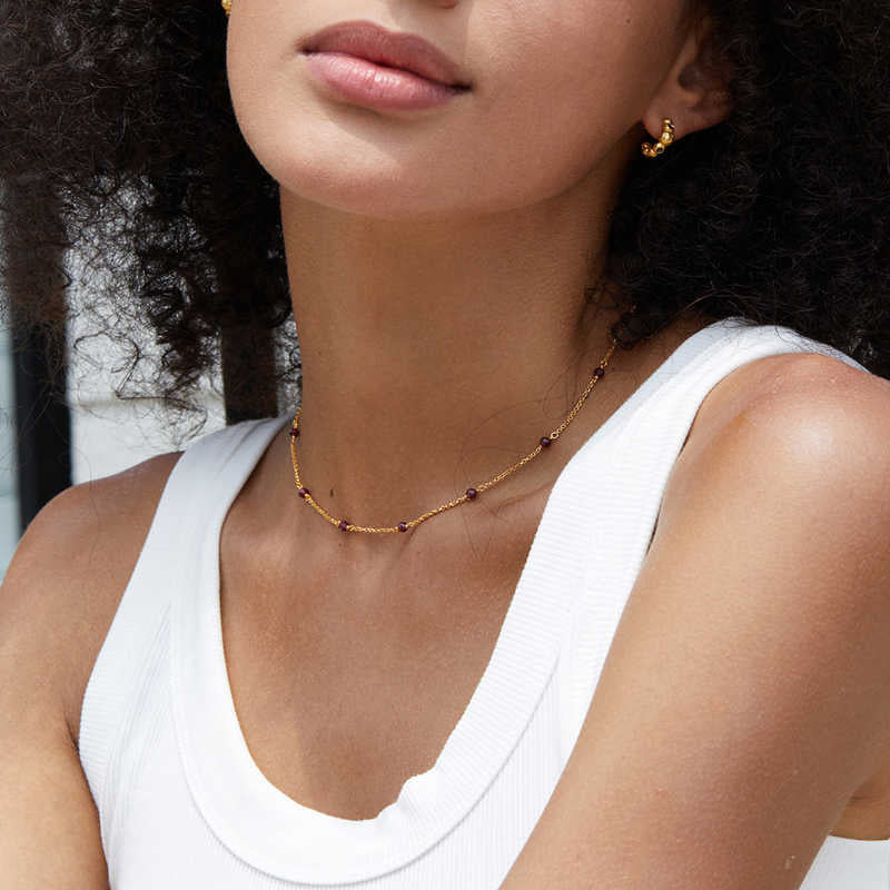 French Style Luxury Niche Design Pure Silver Necklace
